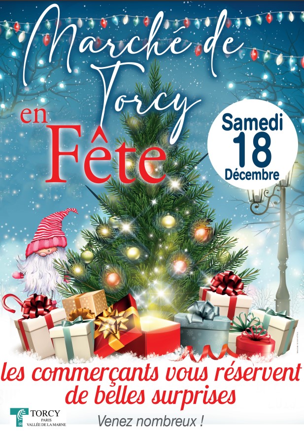 Le marché en fête à l'approche de Noël