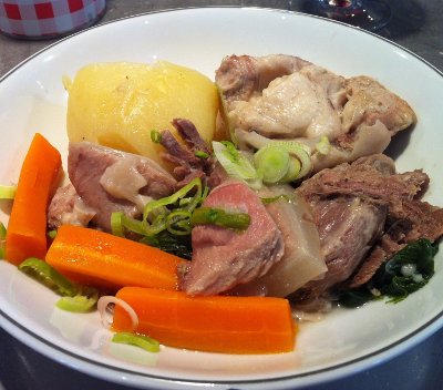 Repas "tête de veau"