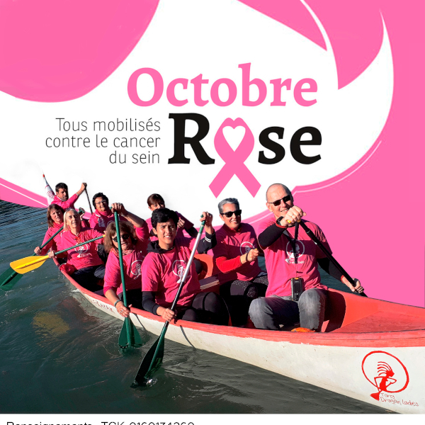 Octobre rose : pagayez en soutien du collectif Dragon ladies