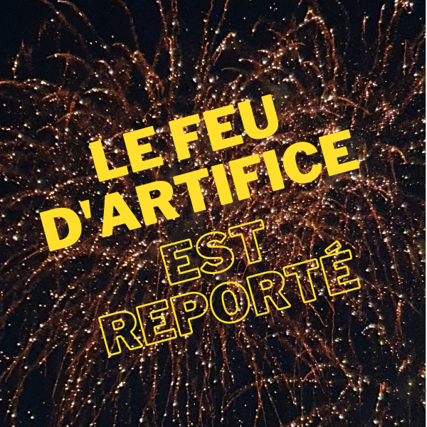 Feu d'artifice reporté en décembre pendant les Fééries hivernales