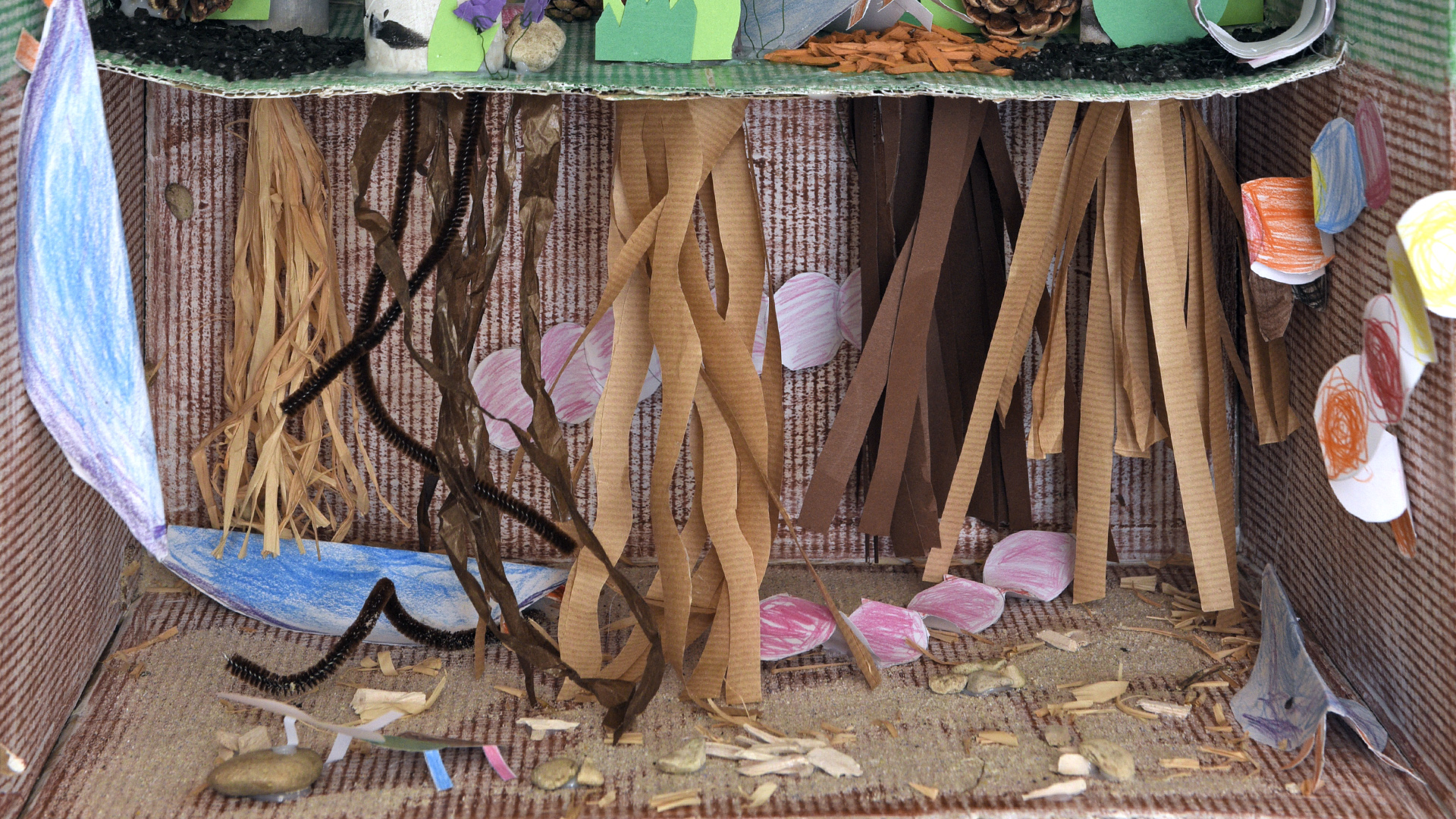 Photo du premier niveau de la maison des petites bêtes
