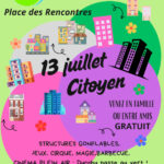 13 juillet citoyen à l'Arche Guédon