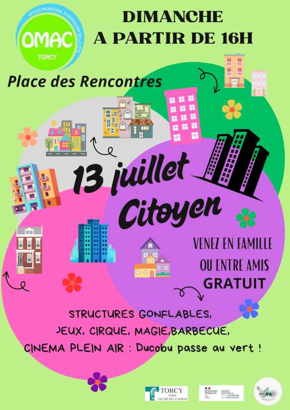 13 juillet citoyen à l'Arche Guédon