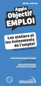 Une du programme "Agglo objectifs Emploi" qui présente les ateliers et événements de janvier à juin 2026